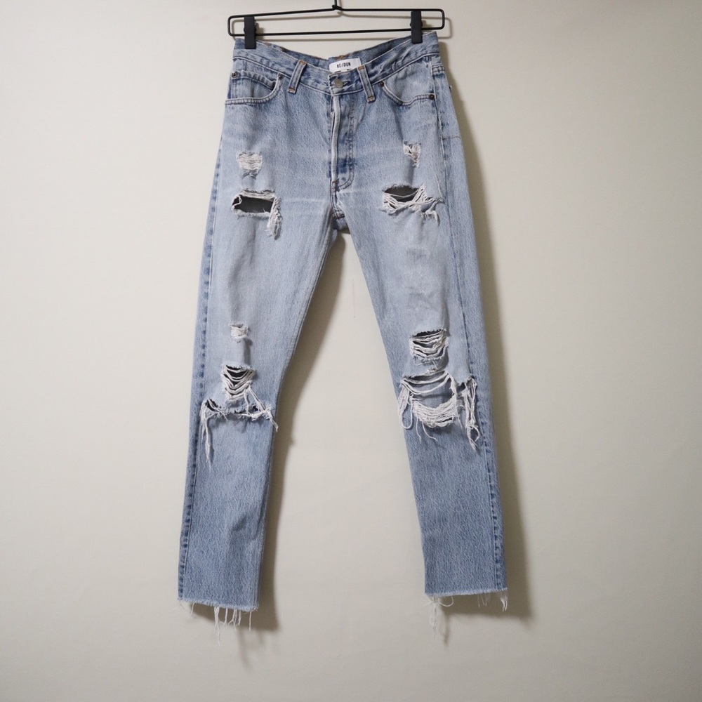 Re/Dun Straight Skinny Levi’s - Picture 2 of 7